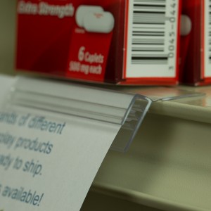 AGT Pinchers Flip-Up Sign Holder with Adhesive