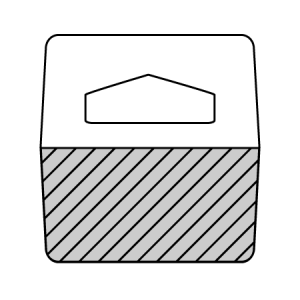 Hang Tabs - Roll Form (Large Delta-Hole)
