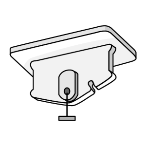 Ceiling Twist Clip & Cord