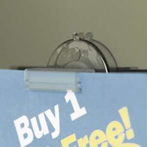 Premium Suction Cup with Ultra Grip Sign Holder Flush-Style