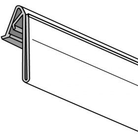 Price Tag Label Holder for Angled Fixtures