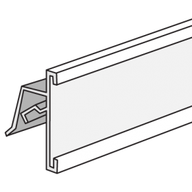 Sign Channel for 1-1/4" Wire Fixtures