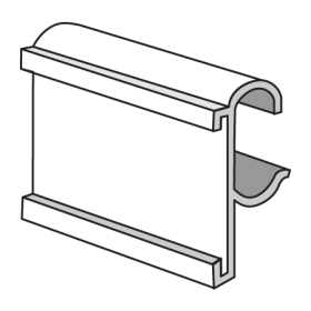 Sign Channel for Double Wire Shelving