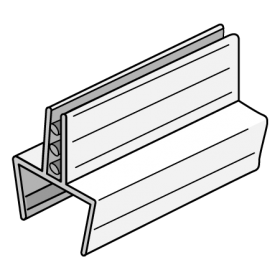 AGT Pinchers Square Edge Sign Holder