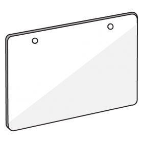 Transparent Sign Holder