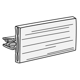 AGT Pinchers Covered-Face Sign Holder