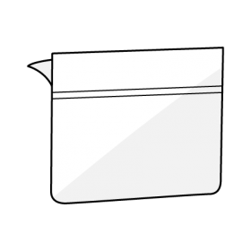 Label Holder with Adhesive