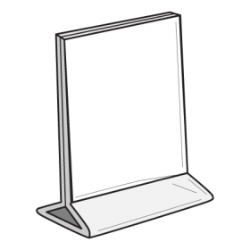 Acrylic Top-Load Sign Holder