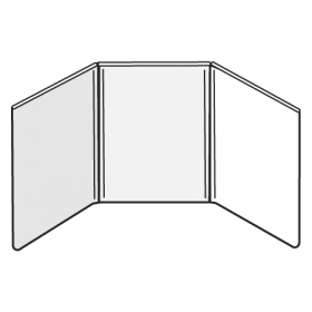 Triple Panel Sign Holder
