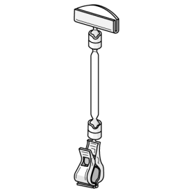 Clip-On Extended Sign Holder