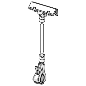 Clip-On Extended Spring Sign Holder