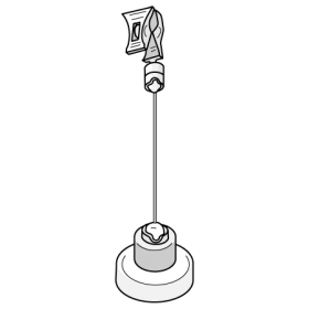 Suction Cup Clip-On Sign Holder