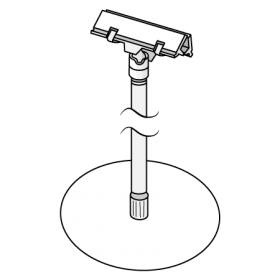 Round Base Extended Spring Sign Holder