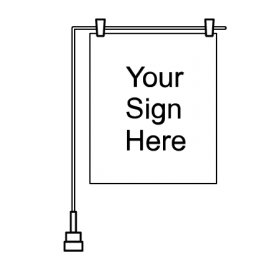 Premium Magnetic Tiltable Banner Holder Side Bar