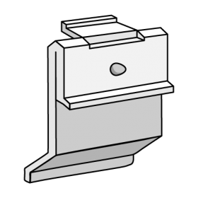 Quick-Snap Sign Holder for Shelf Channels (Flush Style)