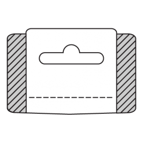 Hang Tabs - Fold Over (Sombrero-Hole)