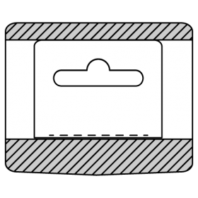 Hang Tabs - Fold Over (Sombrero-Hole)