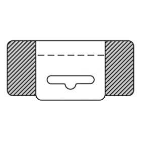 Hang Tabs - Fold Over (Sombrero-Hole)