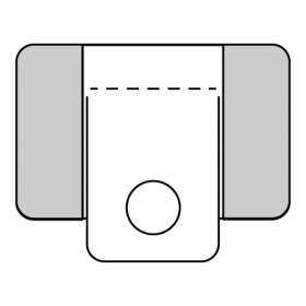 Hang Tabs - Fold Over (Round-Hole)