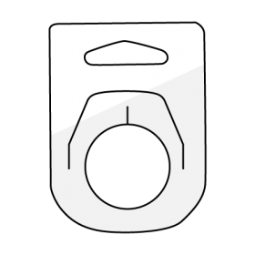 Hanging Bottle Neck Tab (Round Holed with Flap)