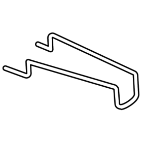 Shelf-Top Hook for Flagging Merchandise
