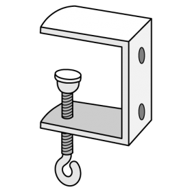 Metal C-clamp